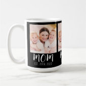 Mom Established Script Black 3 Photo  Kaffeetasse (Links)
