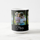 Mom Established Script Black 3 Photo Kaffeetasse (Mittel)