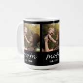 Mom Established Script Black 3 Photo  Kaffeetasse (Vorderseite Links)