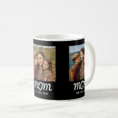 Mom Established Script Black 3 Photo Kaffeetasse (VorderseiteRechts)