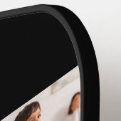 Mom Established Script Black 3 Photo Pickleball Schläger (Linke Seite)