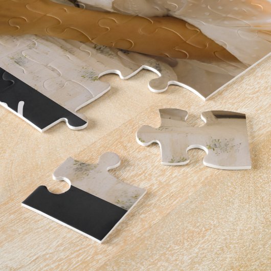 Mom Established Script Black 3 Photo Puzzle (Seite)