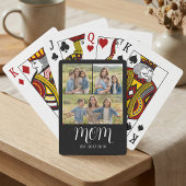 Mom Established Script Black 3 Photo Spielkarten