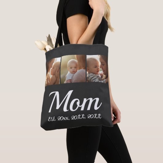 Mom Established Script Black 3 Photo  Tasche (Von Nahem)