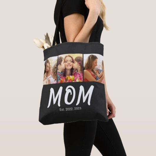 Mom Established Script Black 3 Photo Tasche (Von Nahem)