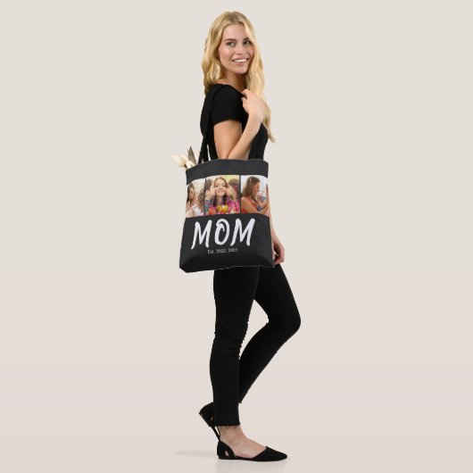 Mom Established Script Black 3 Photo Tasche (Am Model)