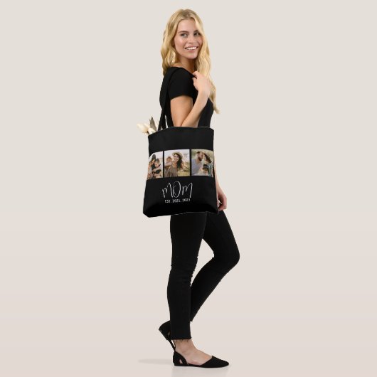 Mom Established Script Black 3 Photo Tasche (Am Model)