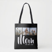 Mom Established Script Black 3 Photo Tasche (Vorderseite)