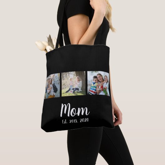 Mom Established Script Black 3 Photo Tasche (Von Nahem)