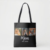 Mom Established Script Black 3 Photo Tasche (Vorderseite)
