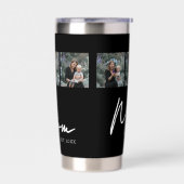 Mom Established Script Black 3 Photo Thermobecher (Links)
