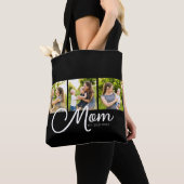 Mom Established Script Black 3 Photo Tote Bag Tasche (Von Nahem)