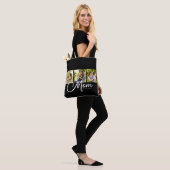 Mom Established Script Black 3 Photo Tote Bag Tasche (Am Model)
