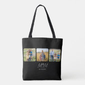 Mom Established Script Black  3 Photo  Tote Bag Tasche (Rückseite)