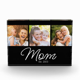 Mom Established Script Black 3 Picture Fotoblock