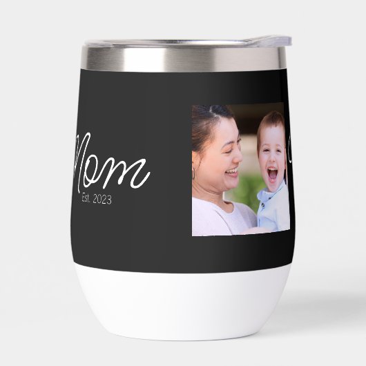 Mom Established Script Black Photo (Links)