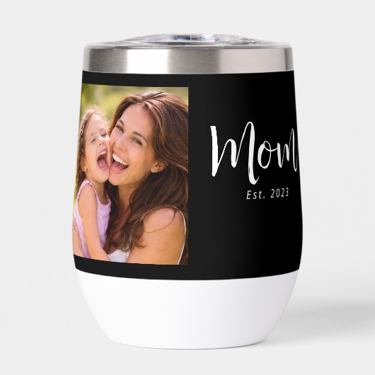 Mom Established Script Black Photo (Vorderseite)