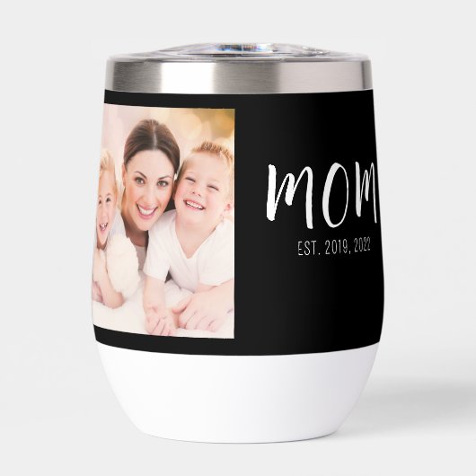 Mom Established Script Black Photo (Vorderseite)