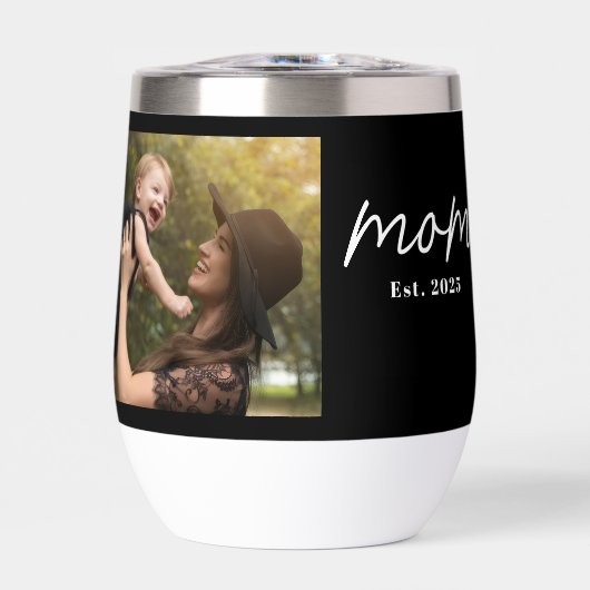 Mom Established Script Black Photo (Vorderseite)