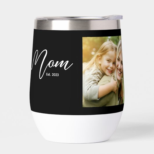 Mom Established Script Black Photo (Links)