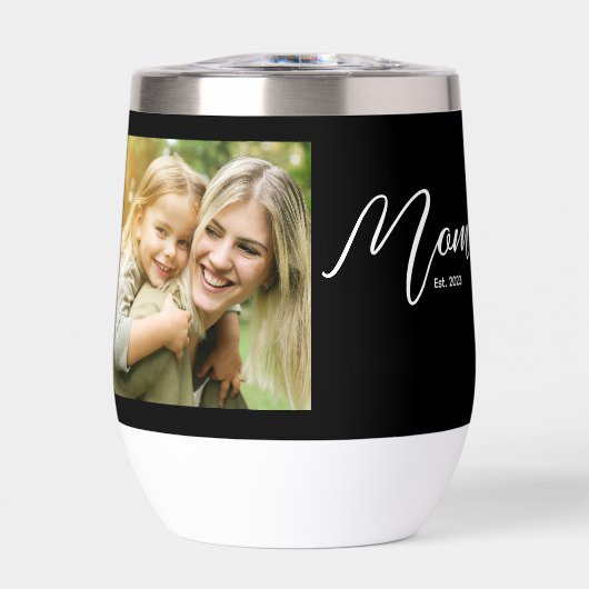 Mom Established Script Black Photo (Vorderseite)