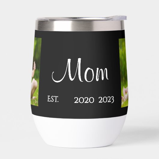 Mom Established Script Black Photo (Links)