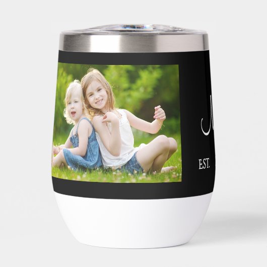 Mom Established Script Black Photo (Vorderseite)