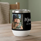 Mom Established Script Black Photo