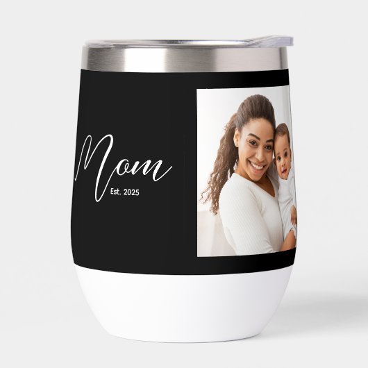 Mom Established Script Black Photo (Links)