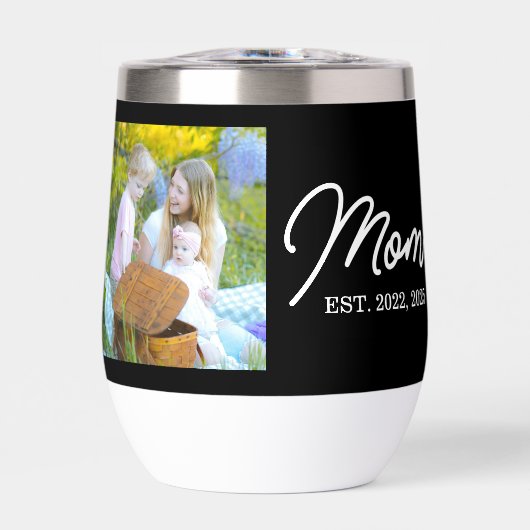 Mom Established Script Black Photo (Vorderseite)