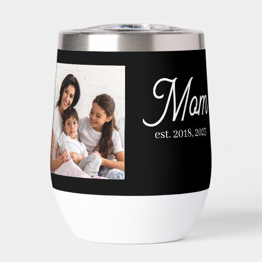 Mom Established Script Black Photo (Vorderseite)