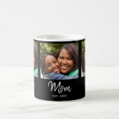 Mom Established Script Black Photo Kaffeetasse (Mittel)