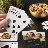 Mom Established Script Black Photo Spielkarten (In Situ)