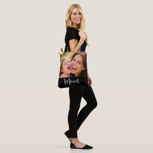 Mom Established Script Black Photo Tasche (Am Model)