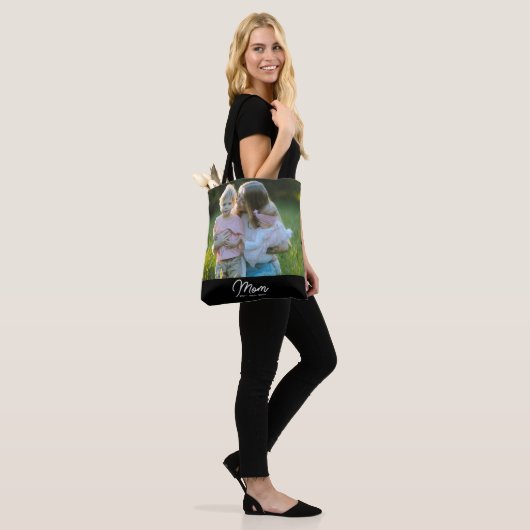Mom Established Script Black Photo Tasche (Am Model)