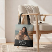 Mom Established Script Black Photo Tasche