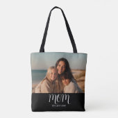 Mom Established Script Black Photo Tasche (Rückseite)