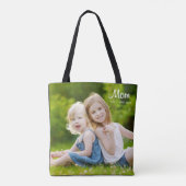 Mom Established Script Black Photo Tasche (Rückseite)