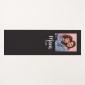 Mom Established Script Black Photo  Yogamatte (Vorderseite (Horizontal))