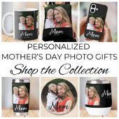 Mom Established Script Photo T-Shirt