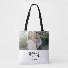 Mom established, Tote Bag with Photo Tasche