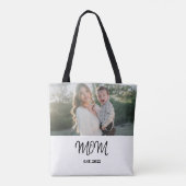 Mom established, Tote Bag with Photo Tasche (Rückseite)