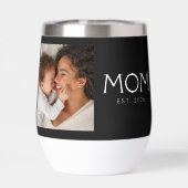 Mom Established Typography Black Photo (Rückseite)