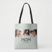 Mom Established Typography Salbeigrün 3 Foto Tasche (Vorderseite)