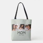 Mom Established Typography Salbeigrün 3 Foto Tasche (Rückseite)