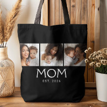 Mom Established Typography Schwarz 3 Foto
