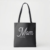 Mom Established White Script Tasche (Vorderseite)