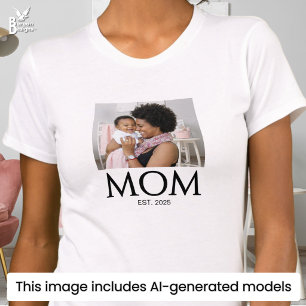 Mom etablierte Kapsel Foto T-Shirt