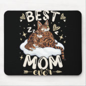 Mom Ever, Bengal Cat 2 Kittens, Mother's Day, Moth Mousepad (Vorne)
