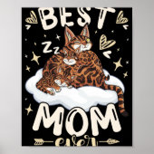 Mom Ever, Bengal Cat 2 Kittens, Mother's Day, Moth Poster (Vorne)